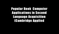 Popular Book  Computer Applications in Second Language Acquisition (Cambridge Applied