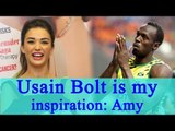 Usain Bolt is my fitness inspiration: Amy Jackson; Watch Video | Boldsky