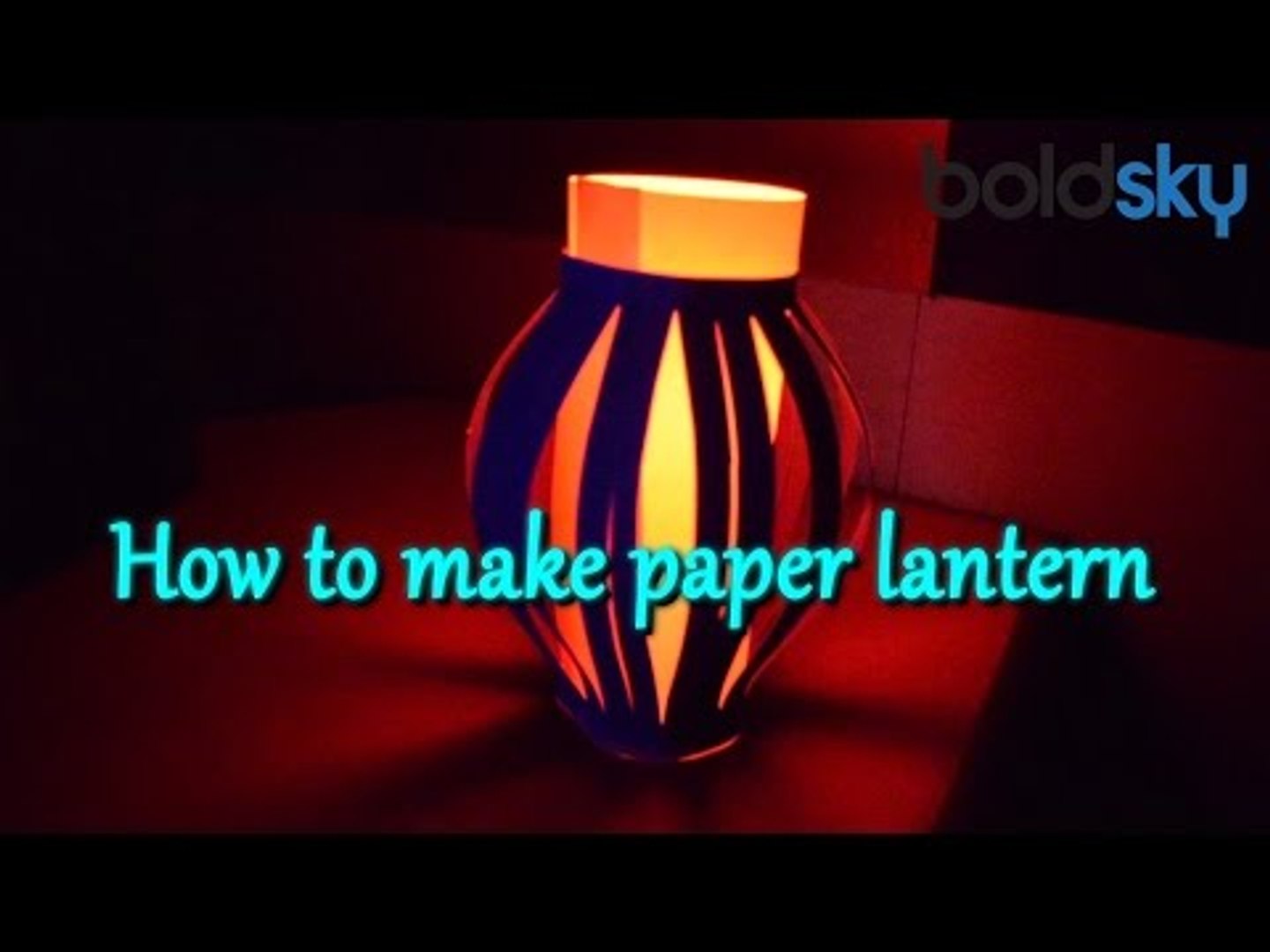 How to make paper lantern/lamp | DIY | Tutorial | Boldsky - video  Dailymotion