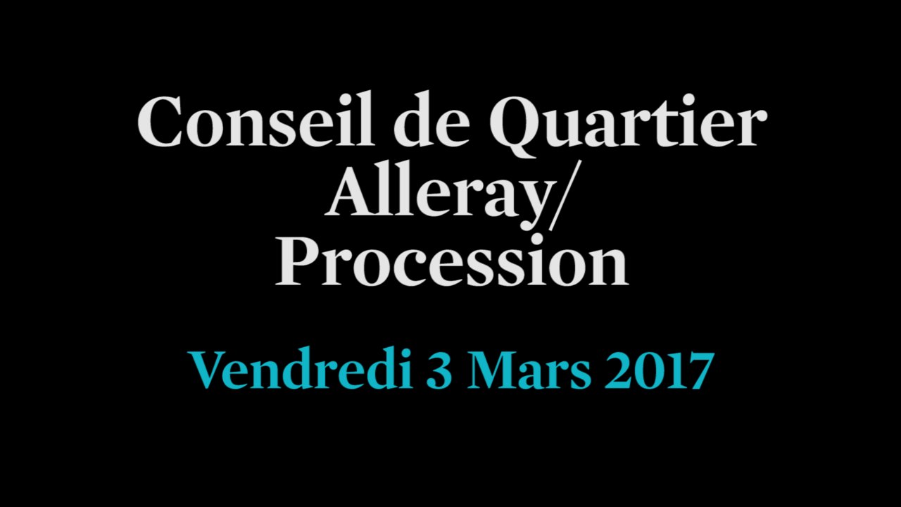 Conseil de Quartier Alleray/ Procession du Vendredi 3 Mars 2017