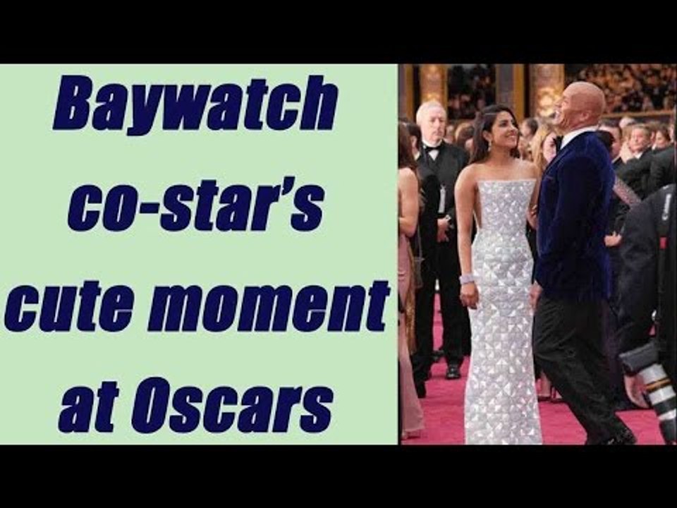 Oscars 2017: Priyanka Chopra and Dwayne Johnson's reunion at red carpet | FilmiBeat
