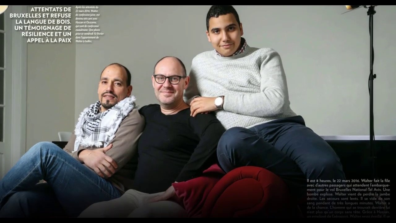 Walter, Hassan, Oussama et nous.