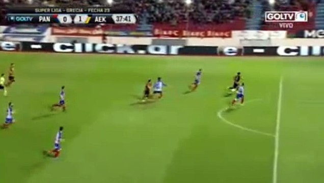 Sergio Araujo GOAL HD - Panionios 0-1 AEK Athens FC 06.03.2017