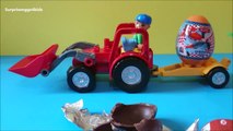 Tractor Pixar cars planes for kids Disney Airplanes surprise eggs unwrapping