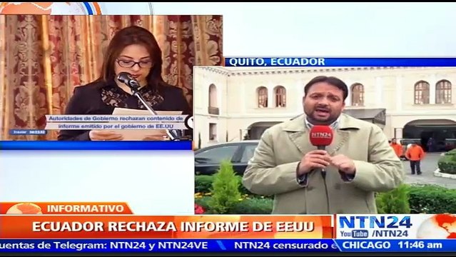 Gobierno de Ecuador rechaza informes de EE. UU. que critican al país en materia de DD. HH.