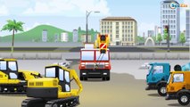 The Truck & Excavator Bulldozer in truck city Construction Trucks Video for Kids Truck for children
