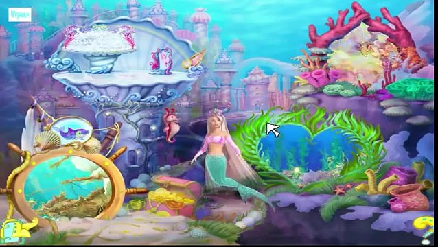 ИГРА РУСАЛКА Барби на русском языке Прохождение игры new года Серия 3