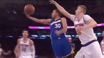 Steph Curry SMOKES Kristaps Porzingis w/ Tornado Spin Move, Porzingod Makes Draymond Green His B*TCH