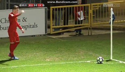 Joe Gomez Goal - Reading U23s 0-1 Liverpool U23s - 06/03/17