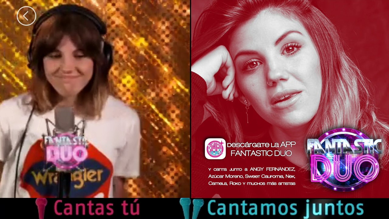 Angy en la APP "Fantastic Duo" - Can't  stop the feeling