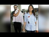 Shahid Kapoor and Mira Rajput spotted with baby Misha at the Airport |Filmibeat