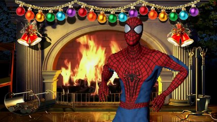 Spiderman Dancing Christmas Music 1 HOUR Super Heros Happy Holidays