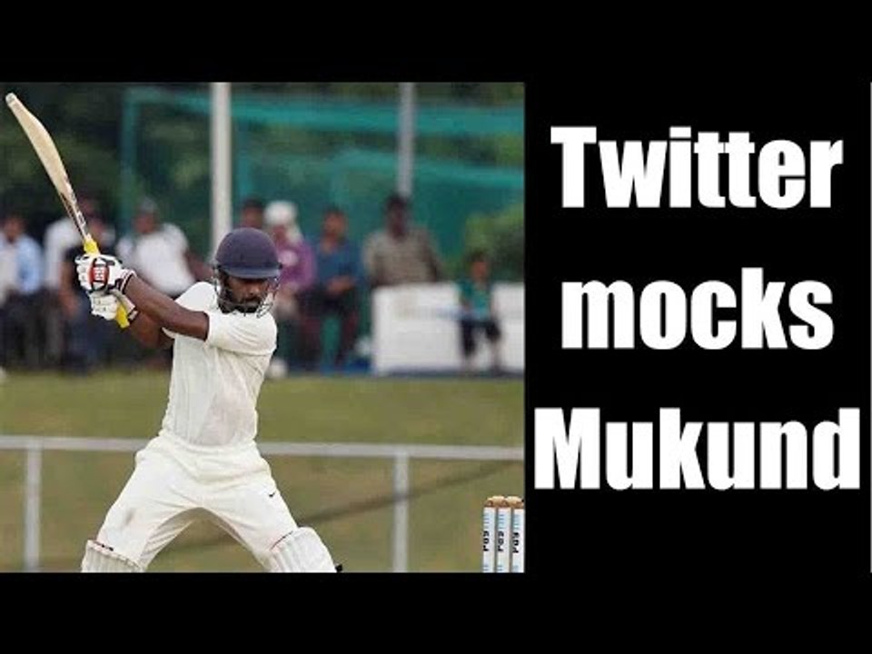 India Vs Australia : Abhinav Mukund goes for duck, twitter mocks | Oneindia News
