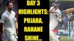 India vs Australia: Pujara, Rahane give befitting reply to Steve Smith & team | Oneindia News