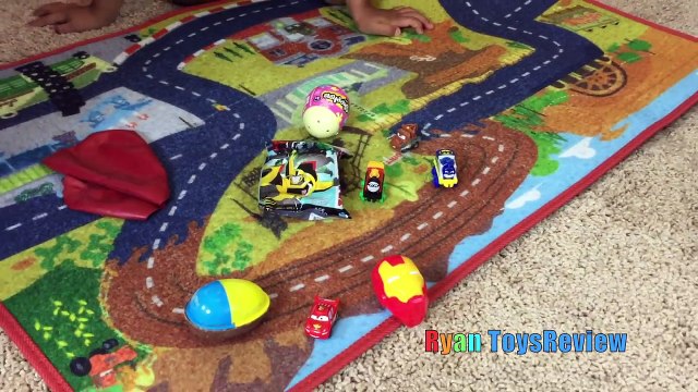 GIANT BALLOON POP SURPRISE TOYS CHALLENGE Disney Cars Toys Thomas & Friends Trains Marvel Superhero-M5hSyOqy6eU