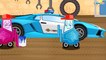 The Police car with BAD CARS in Small City - Emergency Cars - Cars & Truck animation for Kids