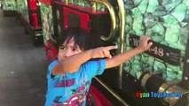 PLAYTIME at the PARK Family Fun Giant Life Size Dinosaur train ride for kids playground for children