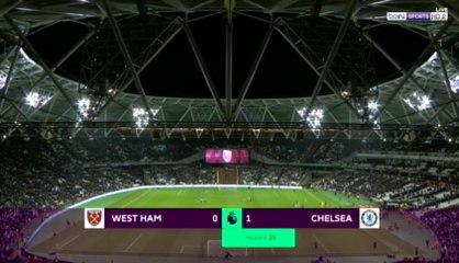 أهداف الشوط الأول " وست هام يونايتد 0 - 1تشيلسي " الدوري الإنجليزي - HD