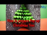 How to make DIY- Pop up card | Christmas Trees | Tutorial | Boldsky