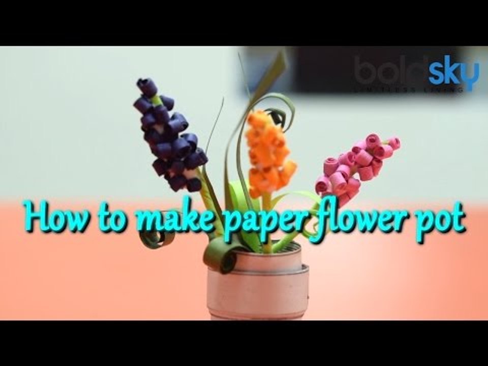 DIY: Paper flower pot | Watch tutorial | Boldsky