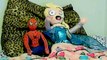 Frozen Elsa vs Magic Spider - w/Joker and Venom in Real Life Superhero Fun :)