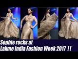 Lakme Fashion Week 2017: Sophie walks for Abha Choudhary; Watch Video | FilmiBeat