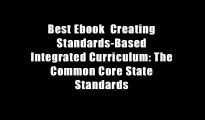 Best Ebook  Creating Standards-Based Integrated Curriculum: The Common Core State Standards