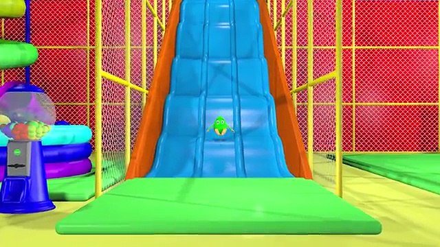 Giant Slide 3D For Kids | Surprise Eggs Learn Colors Balls Indoor Playground Family Fun Play Center