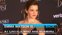 Emma Watson fires back at critics of her Vanity Fair shoot