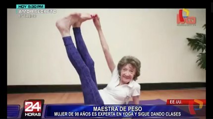 EE.UU.: conozca a la maestra de yoga más longeva del mundo