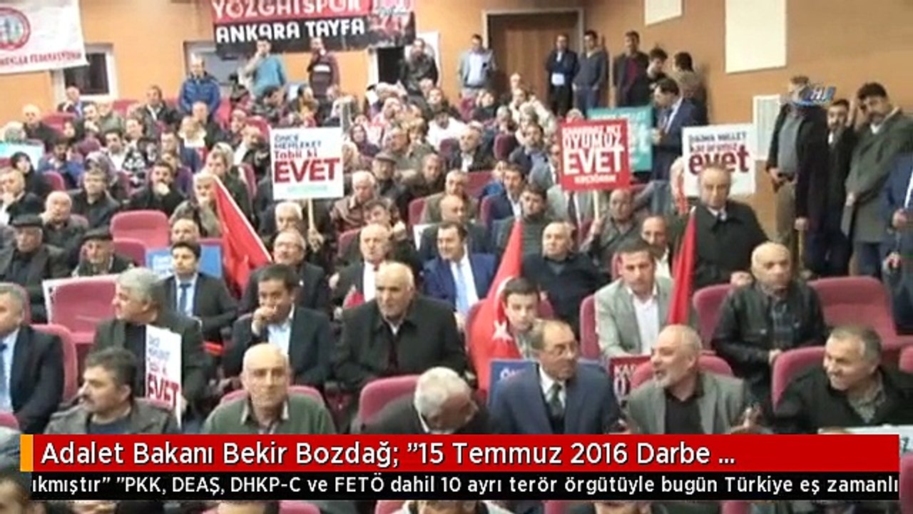 Adalet Bakanı Bekir Bozdağ: "15 Temmuz 2016 Darbe Teşebbüsünden Sonra Türkiye'de Yeni Bir Sayfayı...