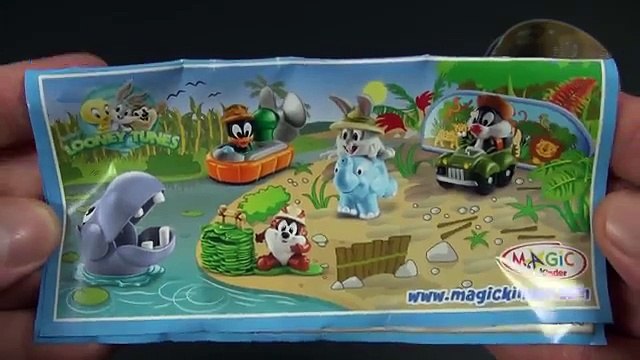4 x Kinder Maxi EI Special Edition Baby Looney Tunes Kinder Surprise Maxi Eggs