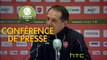 Conférence de presse Valenciennes FC - RC Strasbourg Alsace (2-1) : Faruk HADZIBEGIC (VAFC) - Thierry LAUREY (RCSA) - 2016/2017