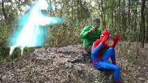 Spiderman vs Hulk SAW Horde Ghost In CAVE Attack Frozen Elsa Joker Fun Superhero Movies IR