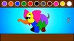 Learn Colors, Colors for Children, Learning Colors With Elephant Cartoon Coloring Pages fo