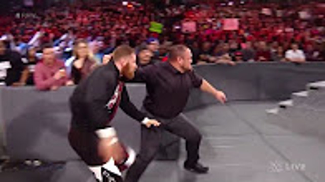 Samoa Joe Attack Sami Zayn - Kevin Owens vs Sami Zayn Full Match - WWE Raw 20 February 2017