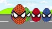 Learn Colors with Bowling Spiderman-Teach Colours, Baby Children Kids Learning Videos by B