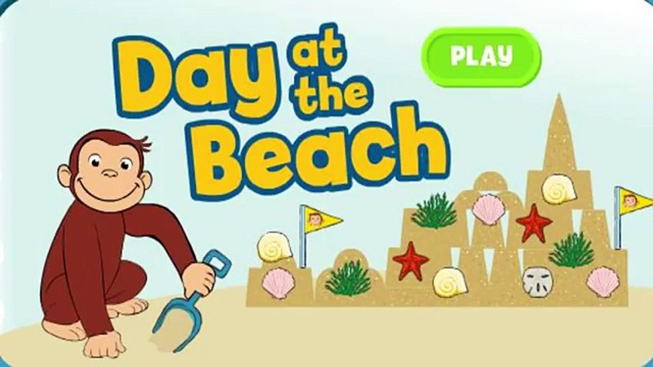 CURIOUS GEORGE Day At The Beach Cartoon Game Episode