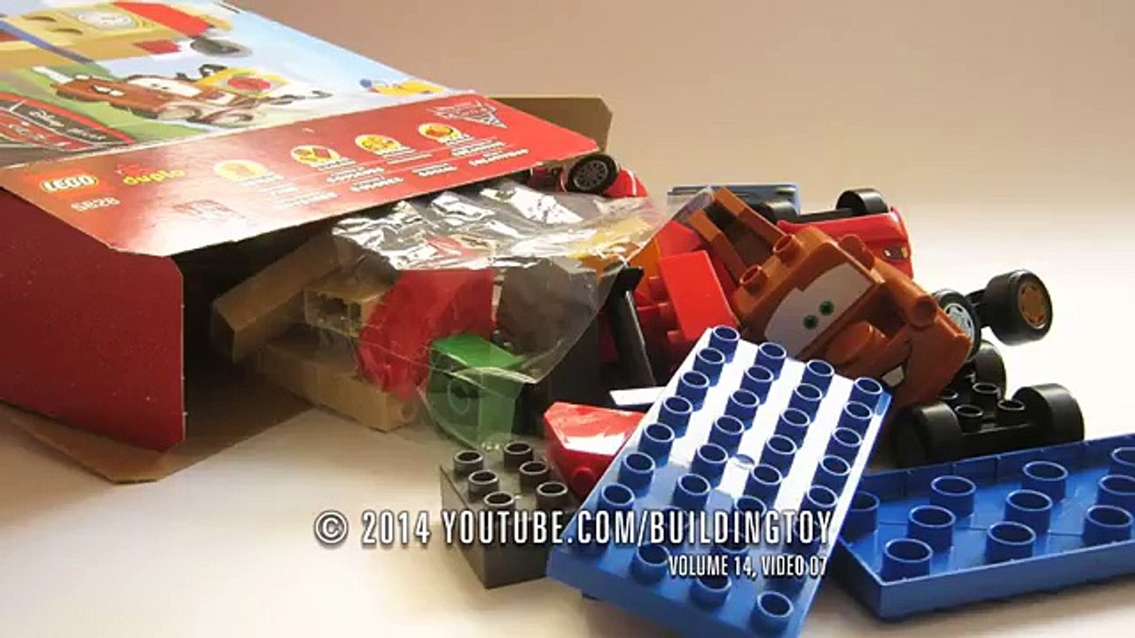 Cars 2 LEGO Fire Truck Red Disney Pixar toy review how-to build buildable toys