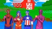Five Little Ducks Nursery | Superheroes Rhymes with Spiderman, Elsa and Anna and Hulk