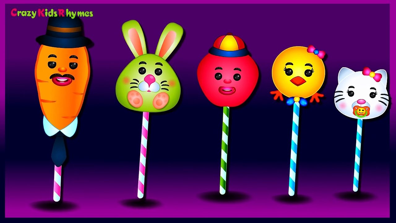 Finger семья lollipop и друзей семья детская рифма | леденец семья палец рифмы песни