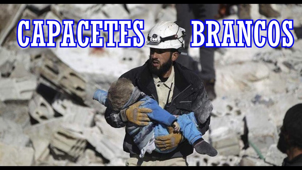 CAPACETES BRANCOS ANJOS NA GUERRA.
