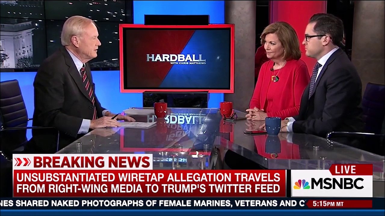 Wow – Chris Matthews MOCKS Mark Levin over wiretapping accusation