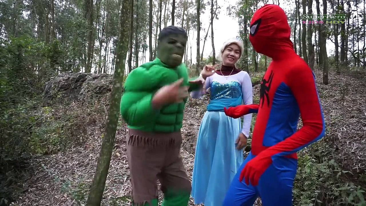 Joker Hulk Spiderman vs Zombie SAW Attack! Frozen Elsa Zombies Funny Superheroes Movies IR