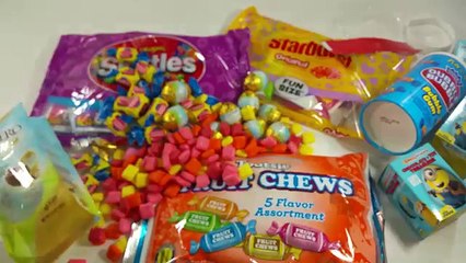 LEARN COLORS with A lot of New Candy & Surprise Eggs Mickey Mouse Donald Duck Winnie-The-P