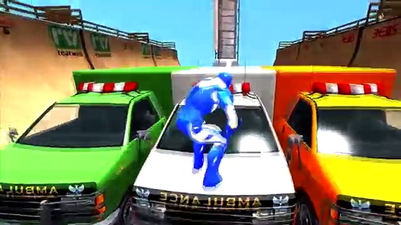 Ironman & Spiderman & Hulk Crazy Driving Limousine Cars Colors Nursery Rhymes for Children