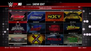 WWE 2K16 how to use a custom arena-