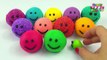 Learn colours with Play Doh Smiley Face Chickens Surprise Play Dough for Children