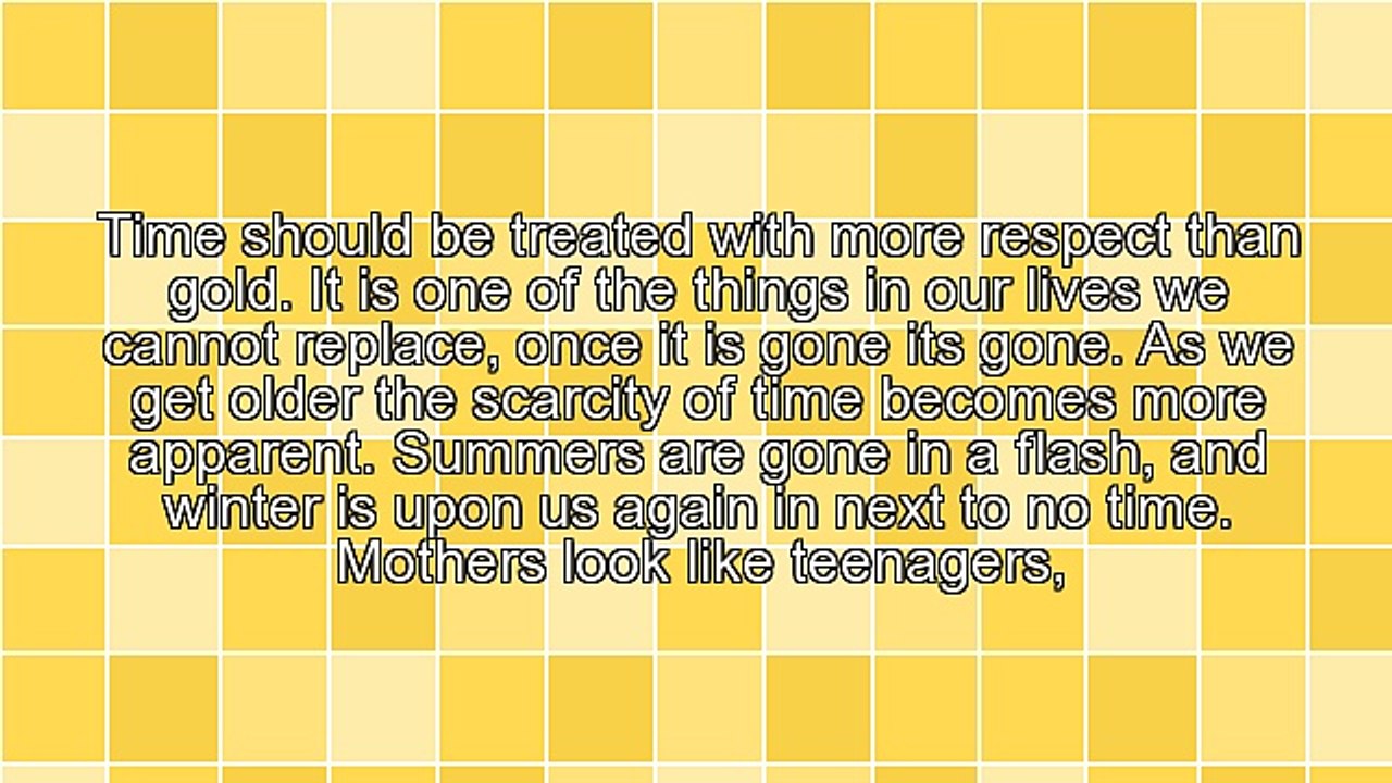 Time - Our Precious Commodity