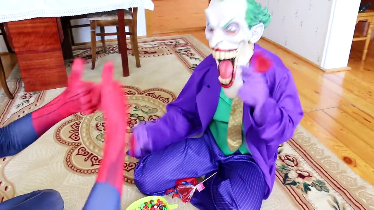 Spiderman vs Joker - Rapunzel Loses Her Hair! w/ Pink Spidergirl, Frozen Elsa, Jasmine, Ca